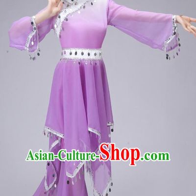 Chinese Teenagers Dance Costume and Hair Decorations for Competition