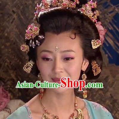 Chinese Handmade Empress Flower Hair Accessories Headband Headbands Fascinators Wedding Hair Clips