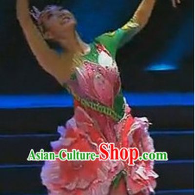 Chinese Flower Dance Costumes Dancewear Discount Dane Supply Clubwear Dance Wear China Wholesale Dance Clothes