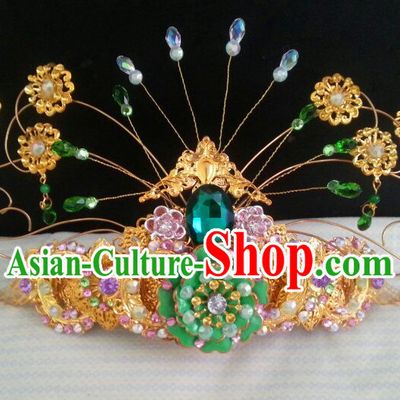 Chinese Handmade Princess Flower Hair Accessories Headband Headbands Fascinators Wedding Hair Clips