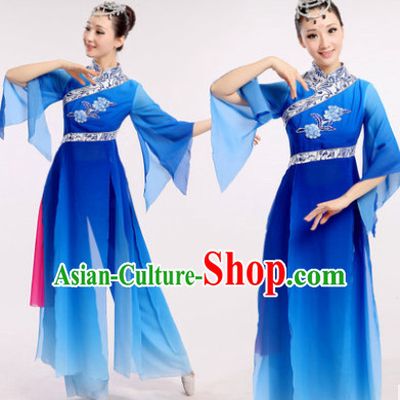 Chinese Fan Dance Costumes Dancewear Discount Dane Supply Clubwear Dance Wear China Wholesale Dance Clothes for Women