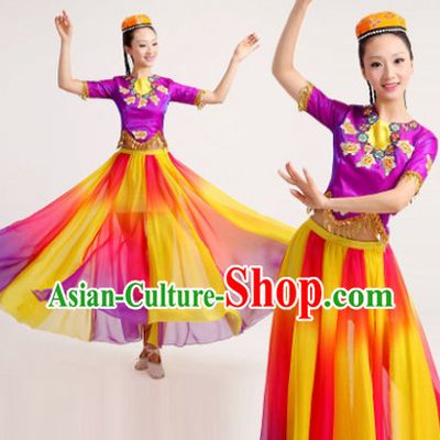 Chinese Folk Dance Costume Dancewear Discount Dane Supply Clubwear Dance Wear China Wholesale Dance Clothes for Women