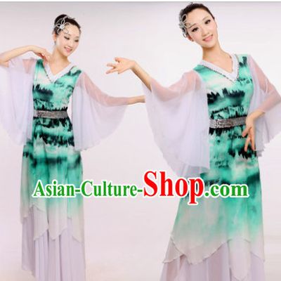 Chinese Fan Dance Costume Dancewear Discount Dane Supply Clubwear Dance Wear China Wholesale Dance Clothes for Women