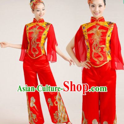 Chinese Folk Dance Costume Dancewear Discount Dane Supply Clubwear Dance Wear China Wholesale Dance Clothes for Women