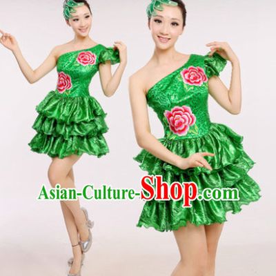 Chinese Folk Dance Costume Dancewear Discount Dane Supply Clubwear Dance Wear China Wholesale Dance Clothes for Girls