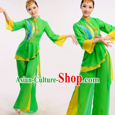 Chinese Folk Dance Costume Dancewear Discount Dane Supply Clubwear Dance Wear China Wholesale Dance Clothes for Girls