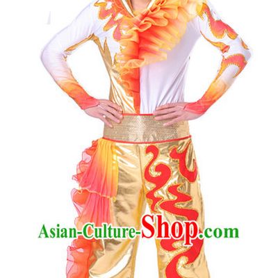 Chinese Folk Ethnic Dance Costume Complete Set for Men