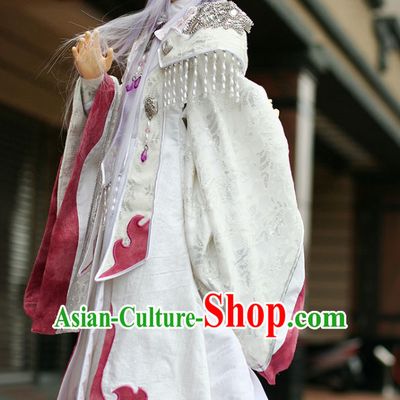 Ancient Chinese Emperor Halloween Costumes and Hair Accessories