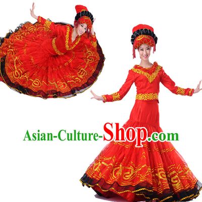 Chinese Folk Dance Costumes Dancewear Discount Dane Supply Clubwear Dance Wear China Wholesale Dance Clothes