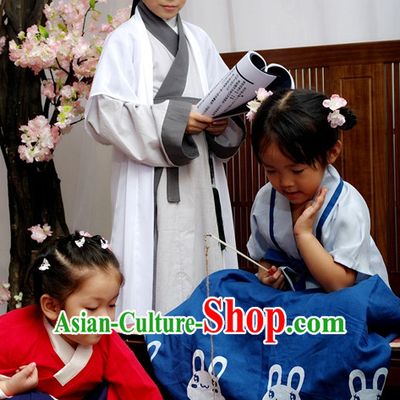Chinese Traditional Garment and Hat for Boys