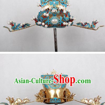 Chinese Opera Prime Minister Headwear Headpieces Hat