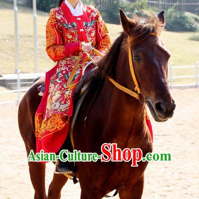 Chinese Ming Dynasty Red Clothing Outfits