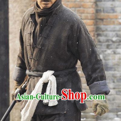 Minguo Time Worker Costume and Hat Complete Set