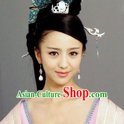 Chinese Imperial Palace Empress Hair Jewelry and Wigs Set.