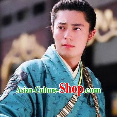 Ancient Chinese Palace Prince Black Male Wigs