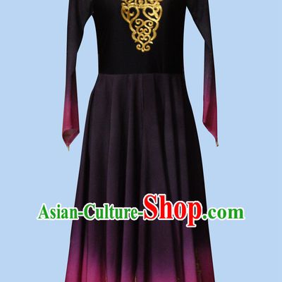 Top Chinese Xinjiang Ethnic Dance Costume Competition Dance Costumes Set