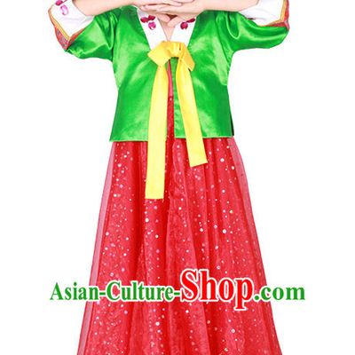 Chinese Korean Ethnic Dance Costume Competition Dance Costumes for Kids