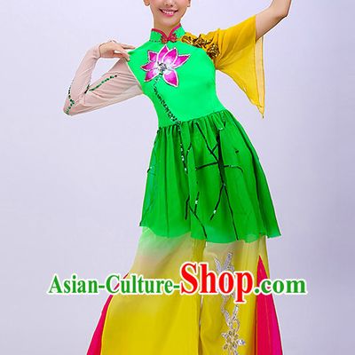 Chinese Folk Competition Dance Costume Group Dancing Costumes for Women