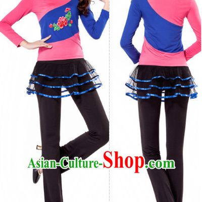 Pink Black Chinese Style Modern Dance Costume Ideas Dancewear Supply Dance Wear Dance Clothes Suit