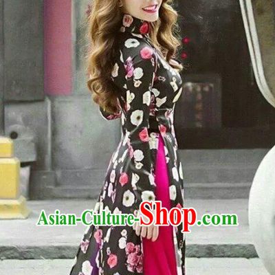 Traditional Vietname Women Classic Dress Complete Set