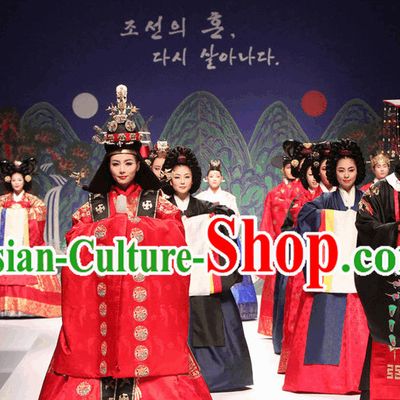 Royal Korean Queen Hanbok Outfits for Women