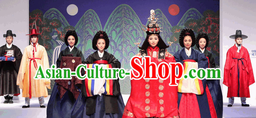 Royal Korean Queen Hanbok Outfits for Women Royal Korean Queen Hanbok Outfits for Women