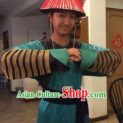 Qing Dynasty Bodyguard Costumes and Hat Complete Set