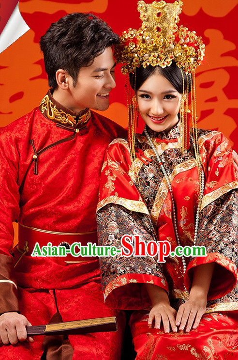 Traditional Chinese Wedding Outfits for Men and Women Traditional Chinese Wedding Outfits for Men and Women