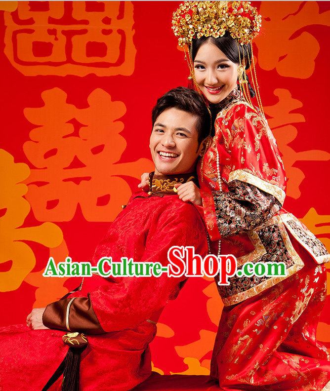 Traditional Chinese Wedding Outfits for Men and Women Traditional Chinese Wedding Outfits for Men and Women