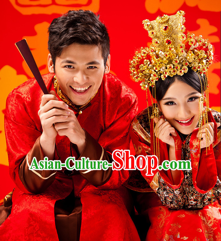 Traditional Chinese Wedding Outfits for Men and Women Traditional Chinese Wedding Outfits for Men and Women
