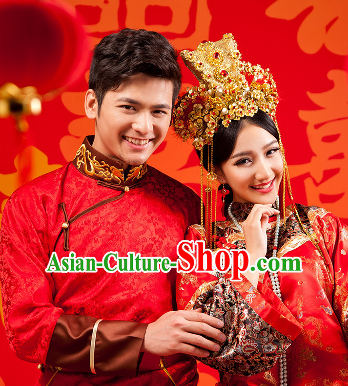 Traditional Chinese Wedding Outfits for Men and Women Traditional Chinese Wedding Outfits for Men and Women