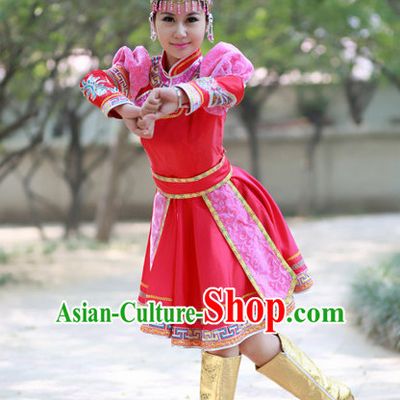 China Mongolian Dancer Costume and Hat for Women