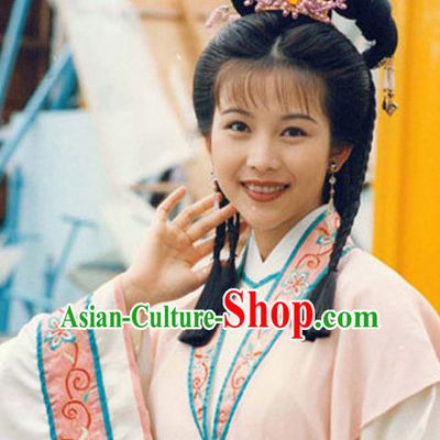 Chinese Female Folk Wigs and Hair Accessories