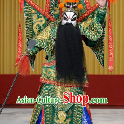 Chinese Peking Opera Da Kao Fighting Costumes Complete Set