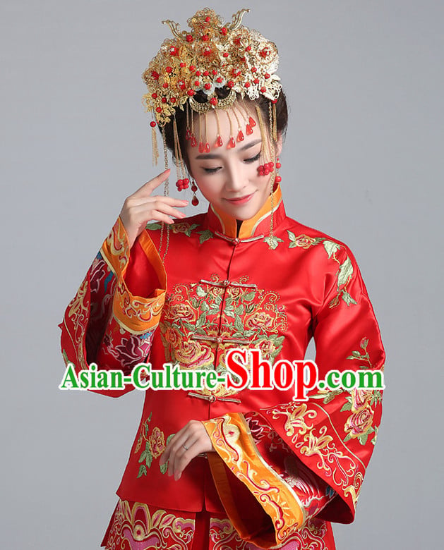 Top Chinese Brides Bridal Outfits Top Chinese Brides Bridal Outfits