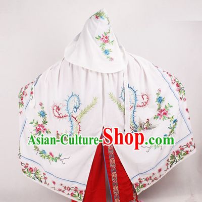 White Phoenix Embroidered Opera Princess Cape Complete Set