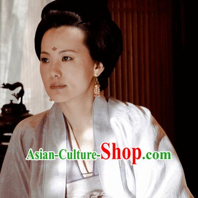Ancient Tang Dynasty Black Wigs and Hair Accessories