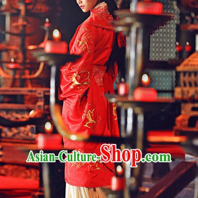 China Classic Red Wedding Dresses Complete Set for Brides