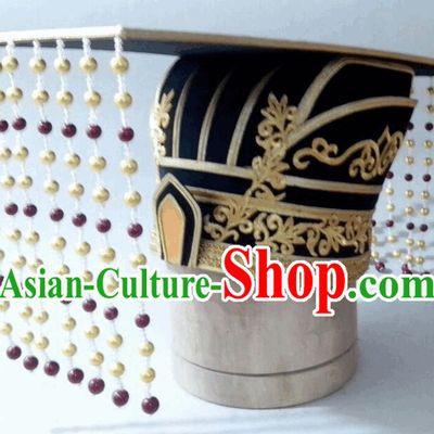 Ancient Han Dynasty Emperor Crown Hat