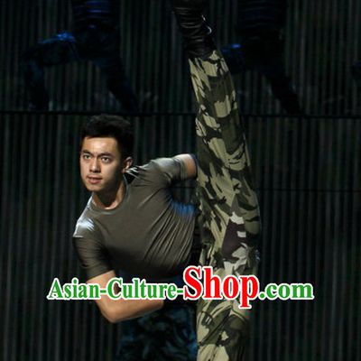 Chinese Folk Army Costume Complete Set for Men