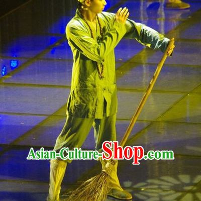 Ancient Asian Monk Costume Uniform for Men