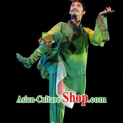 Chinese Classical Male Costume Dance Hanfu Dresses