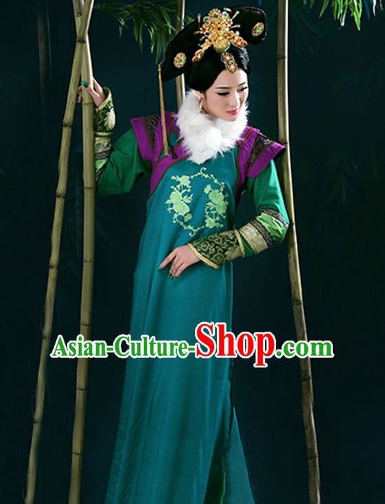 Ancient Chinese Queen Wigs and Hair Accessories Set Ancient Chinese Queen Wigs and Hair Accessories Set