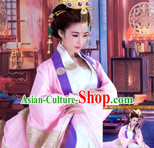 China Asian Fashion Princess Hanfu Dresses and Hair Jewelry Complete Set China Asian Fashion Princess Hanfu Dresses and Hair Jewelry Complete Set