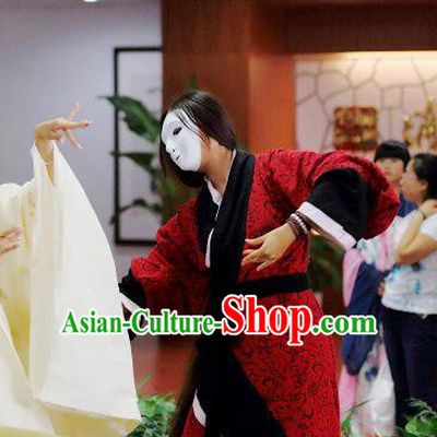 Chinese Classical Dancer Costumes and Headwear Complete Set for Women