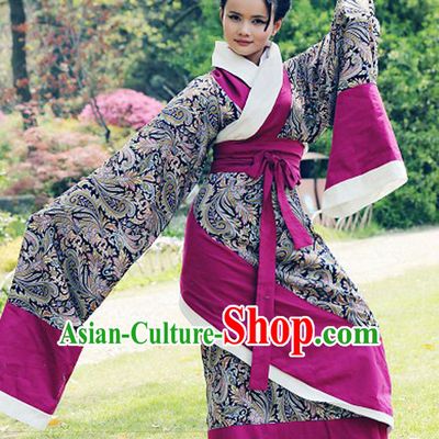 Chinese Classical Dancer Costumes and Headwear Complete Set for Women
