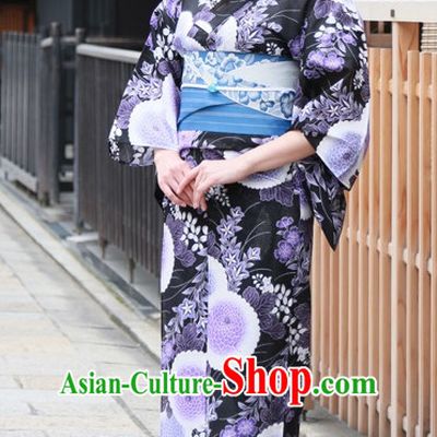 Top Authentic Traditional Japanese Kimonos Kimono Dress Yukata Clothing Robe Garment Complete Set for Women Ladies Girls