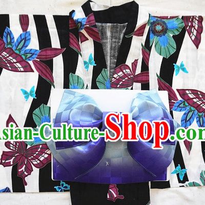 Top Authentic Traditional Japanese Kimonos Kimono Dress Yukata Clothing Robe Garment Complete Set for Women Ladies Girls