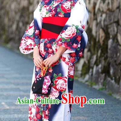Top Authentic Traditional Japanese Kimonos Kimono Dress Yukata Clothing Garment Complete Set for Women Ladies Girls