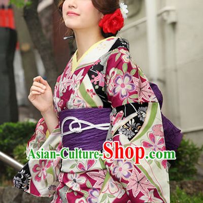 Top Authentic Traditional Japanese Kimonos Kimono Dress Yukata Clothing Garment Complete Set for Women Ladies Girls